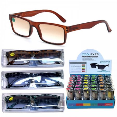 UV400 Protaction Reading Glasses with Case in Display Box Package 36